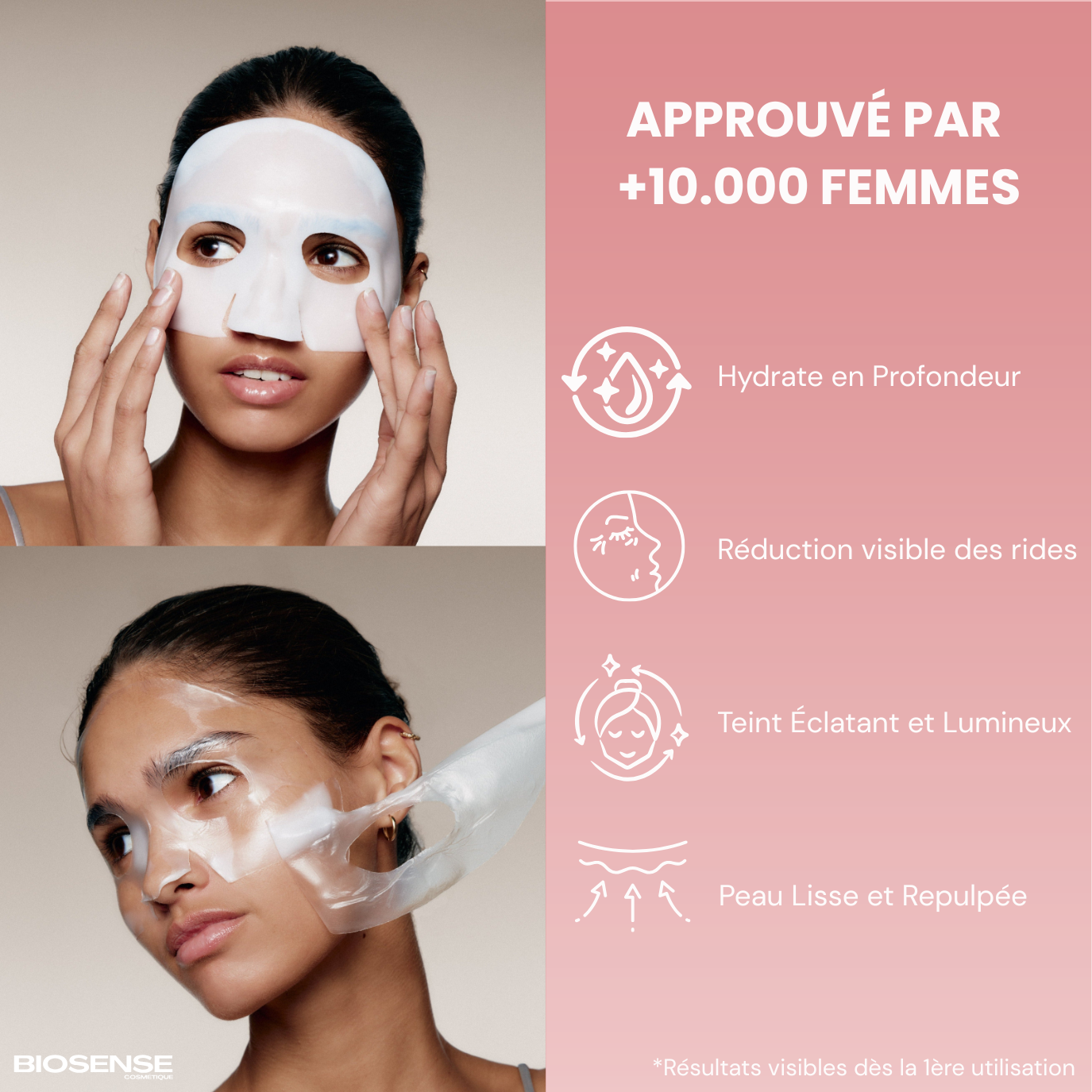 Mascarilla de biocolágeno